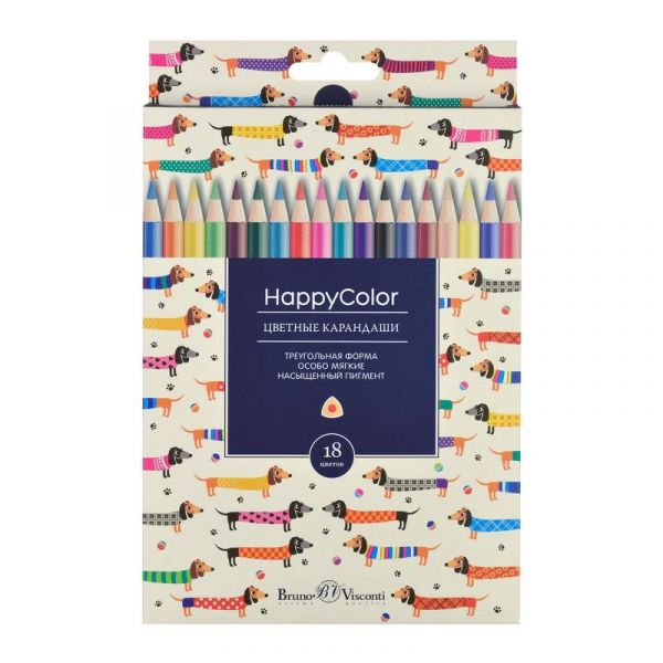 Карандаши цветные Bruno Visconti HappyColor 30-0052