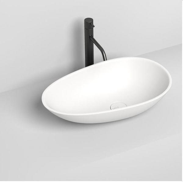 Раковина Salini Callista 101 накладная 58х14х34.5 см белый